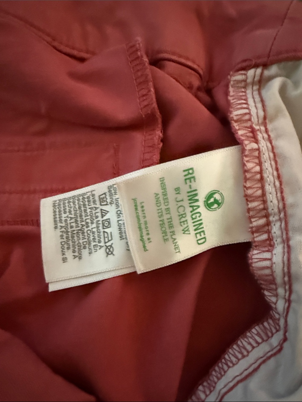 J Crew Factory Coral Cotton Bermuda Shorts - Picture 4 of 5